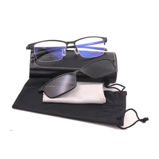 Clip On Glasses Fashion Square Titanium Optical Frame