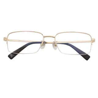 Half Frames Retro Fashion Square Men Titanium Optical Frame