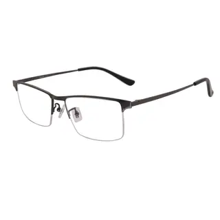 Factory Custom Men Luxury Half Frame Titanium Optical Frame
