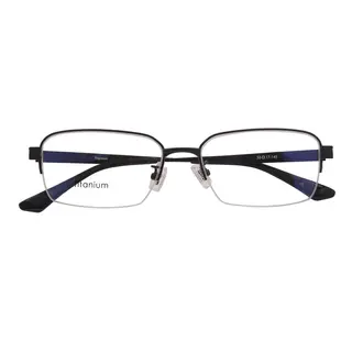 Men Luxury Half Frame Retro Fashion Titanium Optical Frame