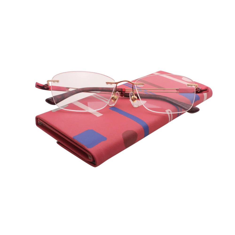 Women Fashion Rimless Titanium Glasses