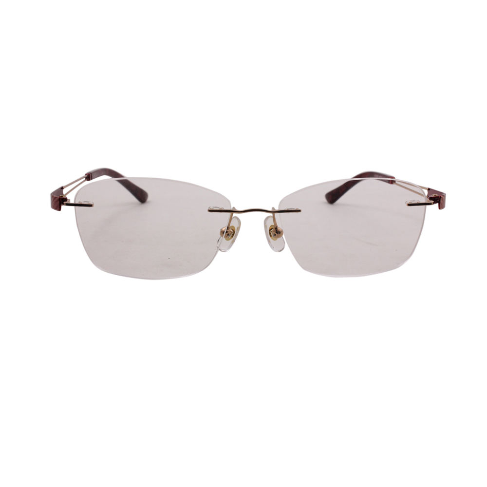 Top Sale Women Fashion Rimless Custom Logo Titanium Glasses