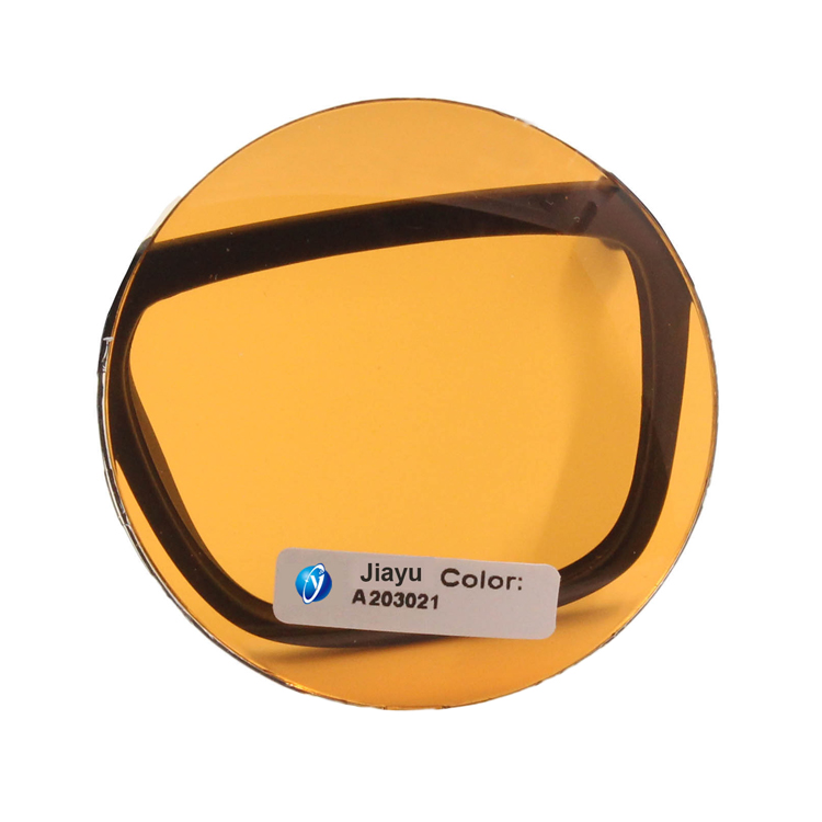 Made in Xiamen Yellow Polycarbonate Sunglasses Lenses