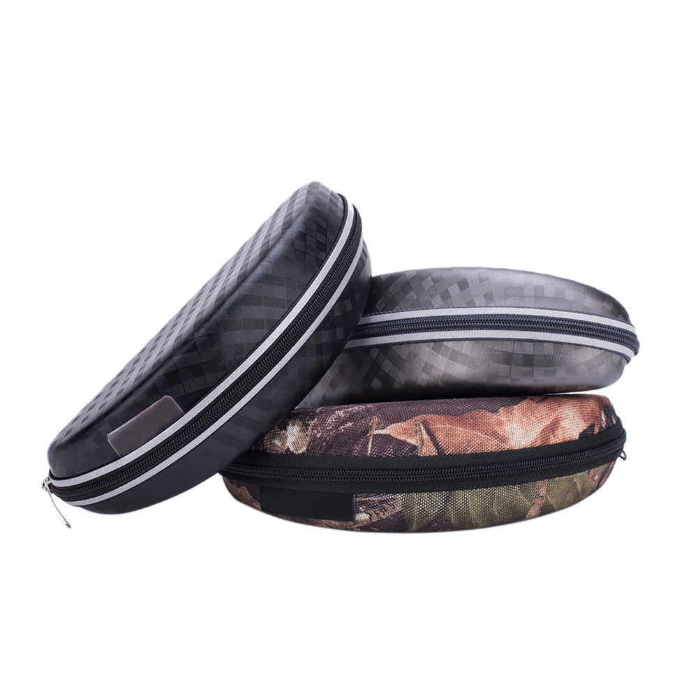Custom Logo PU Leather Sunglass Travel Soft Case Zipper Box