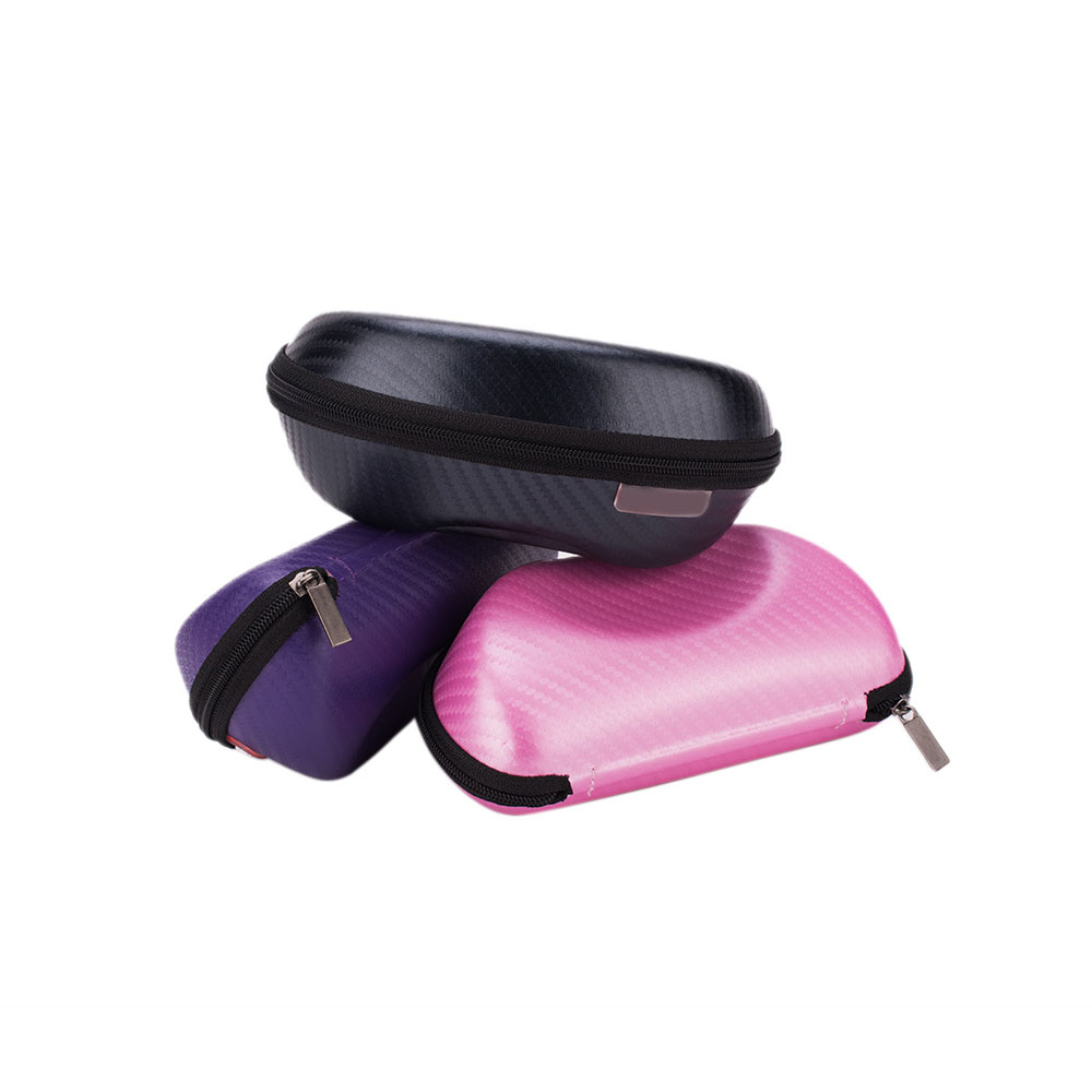 Custom Logo PU Leather Sunglass Travel Soft Case Zipper Box