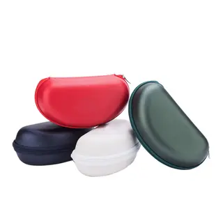 Custom Logo PU Leather Sunglass Travel Soft Case Zipper Box