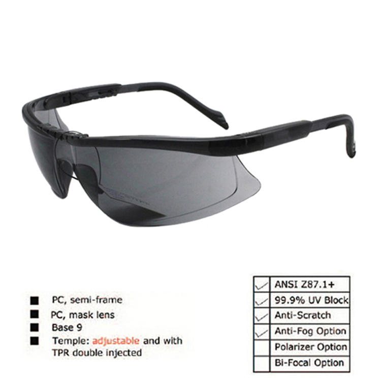 Adjustable Temples Eye Prescription  For Industrial Safety Glasses Meet CSA-Z94.3
