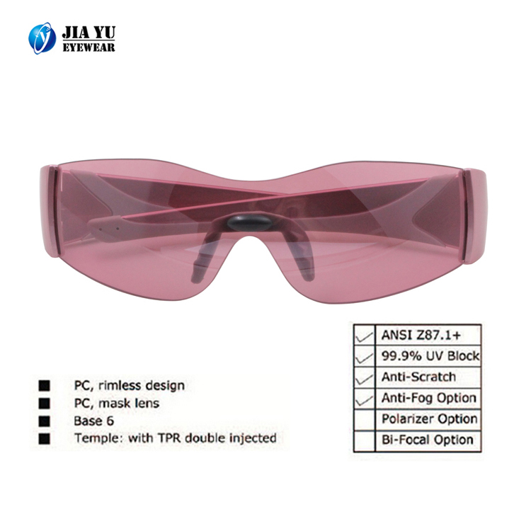 Ansi z87.1 UV Block Rimless Design Work Protective Safety Glasses