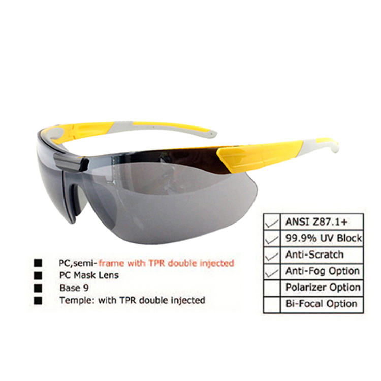 High Quality ANSI Z87.1  Anti Scratch Anti Fog Industrial Safety Glasses