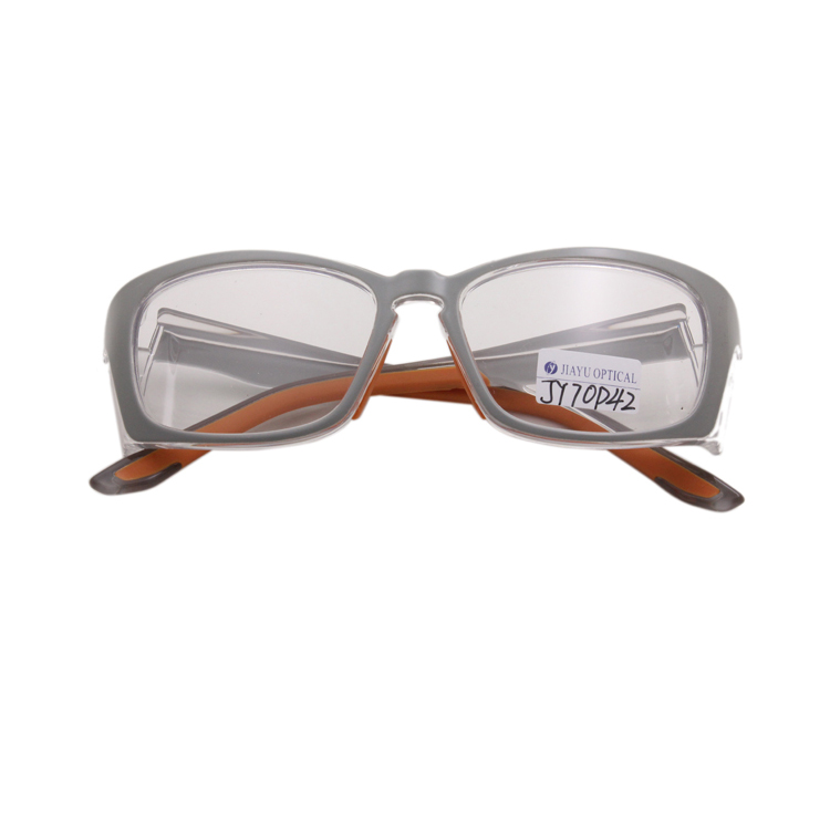 Hypoallergenic Rubber Temples Transparent Anti-Reflective Polycarbonate Safety Glasses