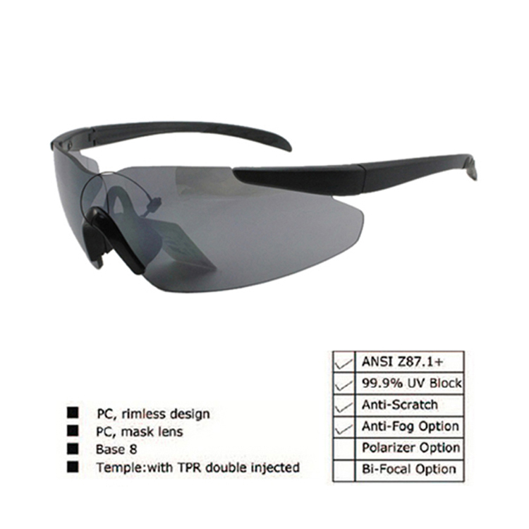 Name Brand Wholesale CE EN 166f Color Lens Safety Glasses Protection