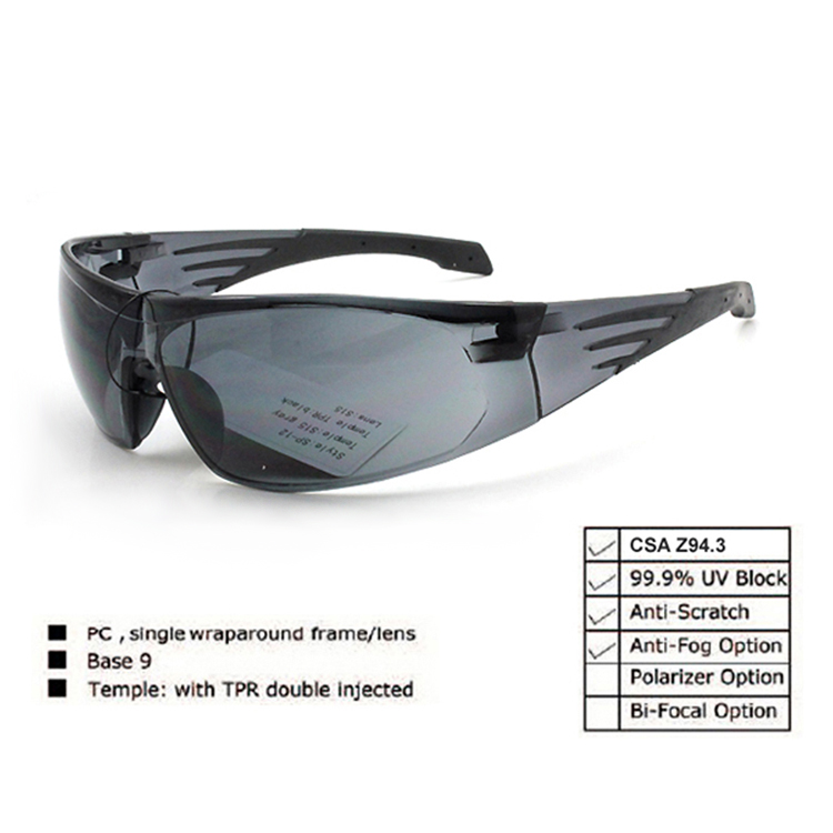 One Piece Protective CSA Z94.3 Safety Glasses