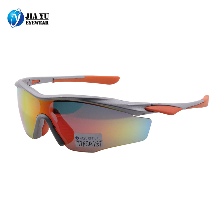 Custom Mirror Interchangeable Lens Sunglasses Sport for Bike Riding Safety Sunglasses
