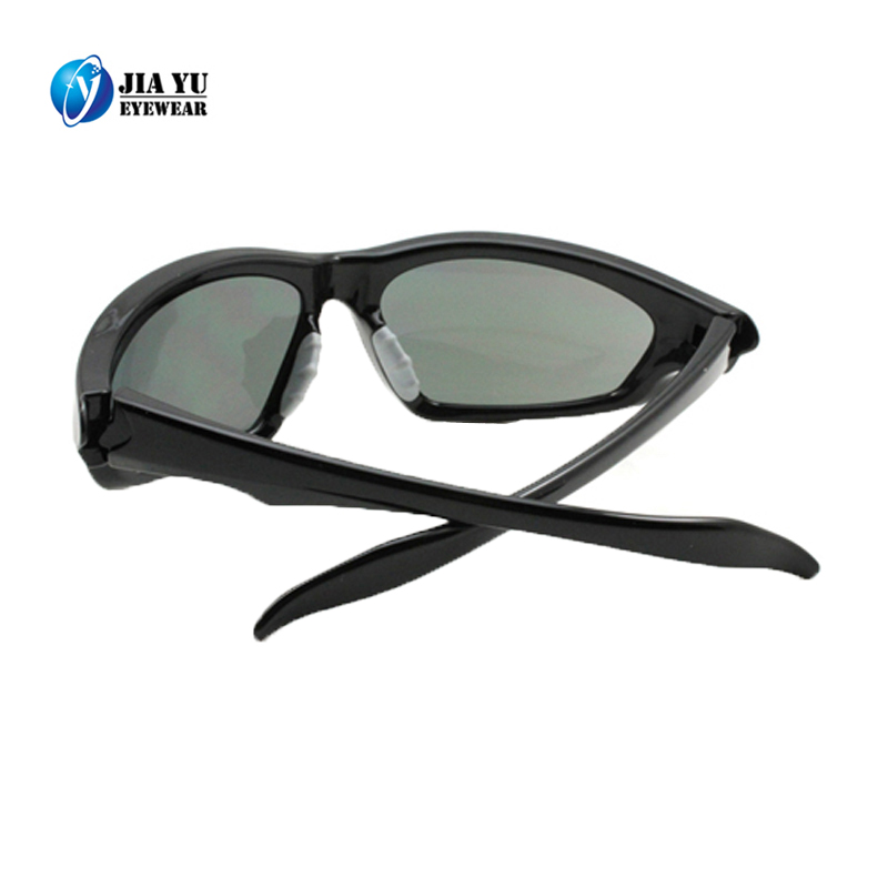 Customized Outdoor Running Glasses Black  Anti Scratch Sports Safety Sunglasses