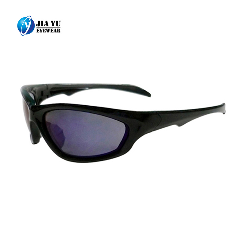 Customized Outdoor Running Glasses Black  Anti Scratch Sports Safety Sunglasses