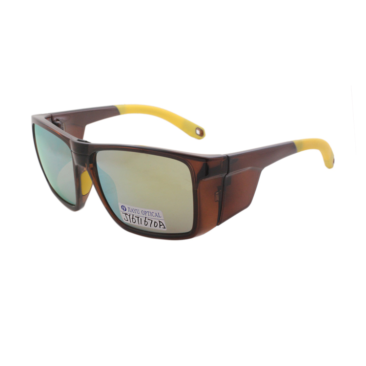 High Quality Outdoor Polorized  Prescription Mens Sports Safety Sunglasses Side Shields