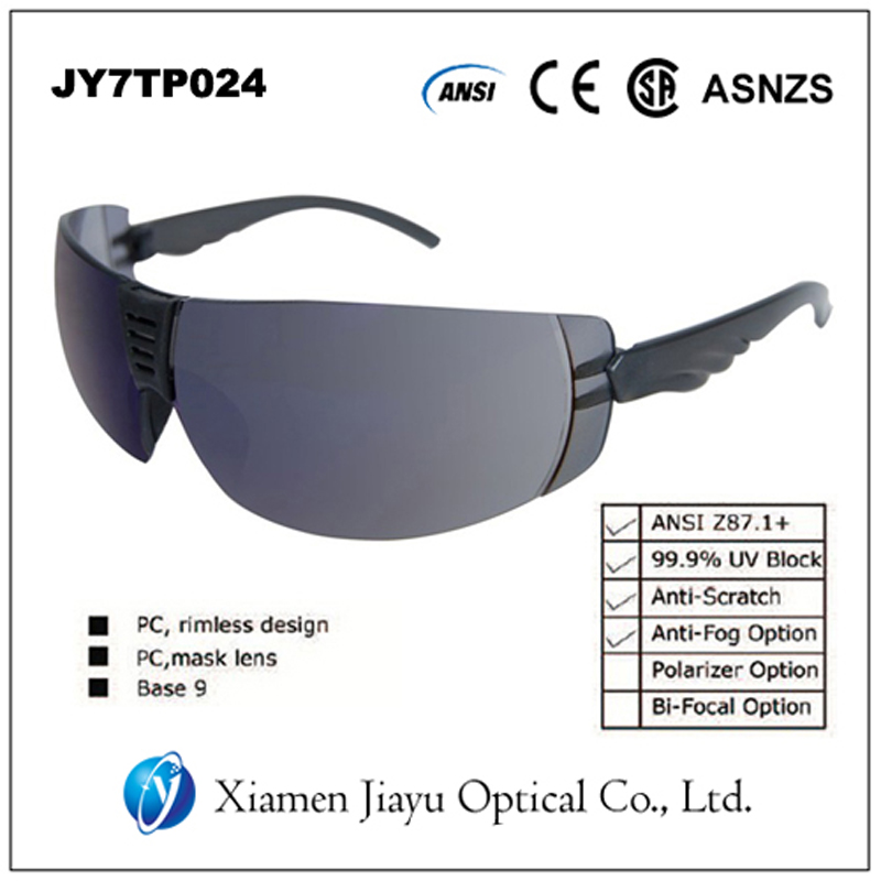 High Quality Sports One Piece Anti Scratch Safety Glasses Ansi z87.1