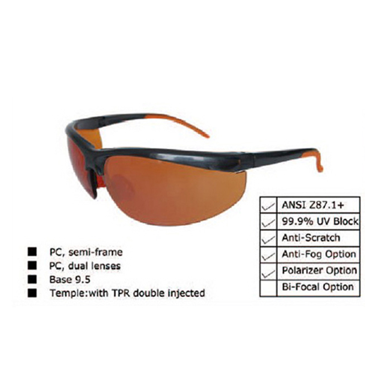 Name Brand Wholesale Cycling UV400 Polarized ANSI Z87.1 Sport Safety Glasses