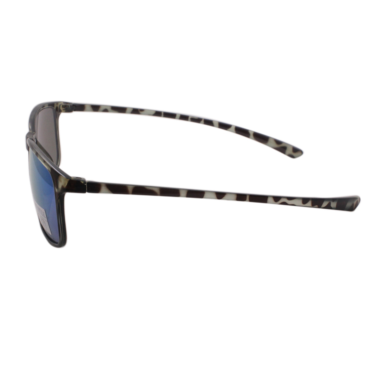 New Designer Retro Square Fashion Mirrored UV400 Polarized Plastic Sunglasses with Logo
