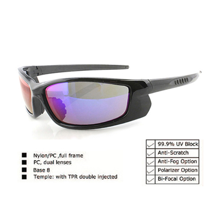 Newest Trending Fashion Anti Scratch Mirror Lens Side Shields Safety Glasses Protection