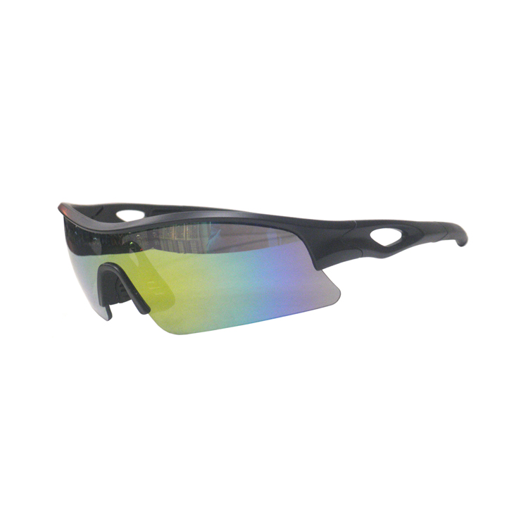 Outdoor Bicycle CE FDA Approved Glasses One- Piece Mirror Lens Sports Safety Sunglasses
