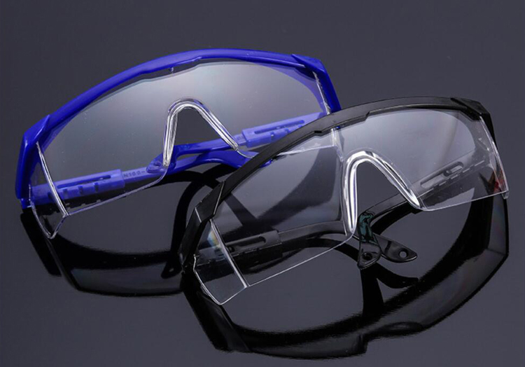 Adjustable Temple Industrial Medical Protective Safety Glasses