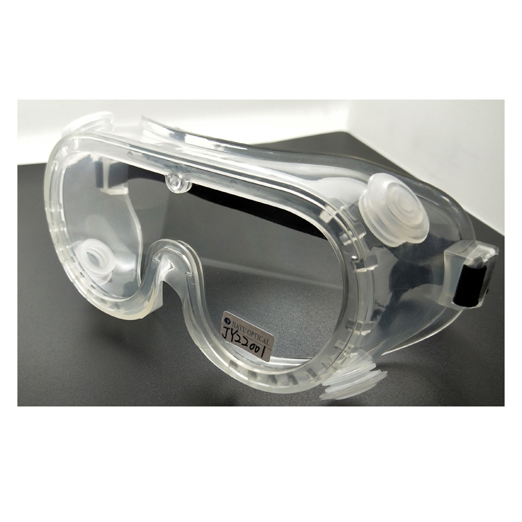 Clear Anti-fog Splash Vented Safety Goggles with Valvule