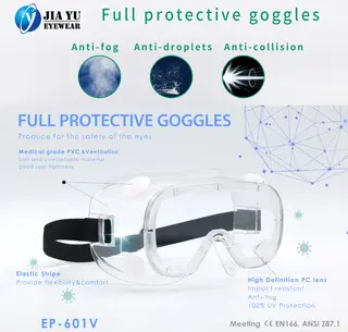 Air Vents Goggles Anti Fog  Anti Impact Medical Safety Goggles