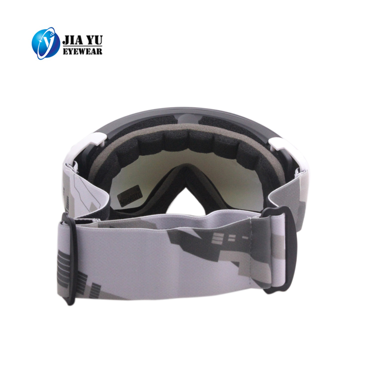 Custom Goggle Snowboard Mirror Lenses Elastic Strap Windproof Anti Fog Double Lens TPU Fashion Ski Goggle