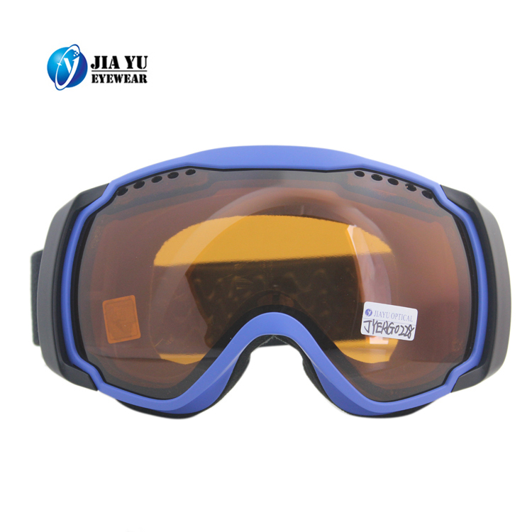 Custom Outdoor Sport Cycling Windproof Ruber Snow goggles Anti Fog Ski Goggles Glasses