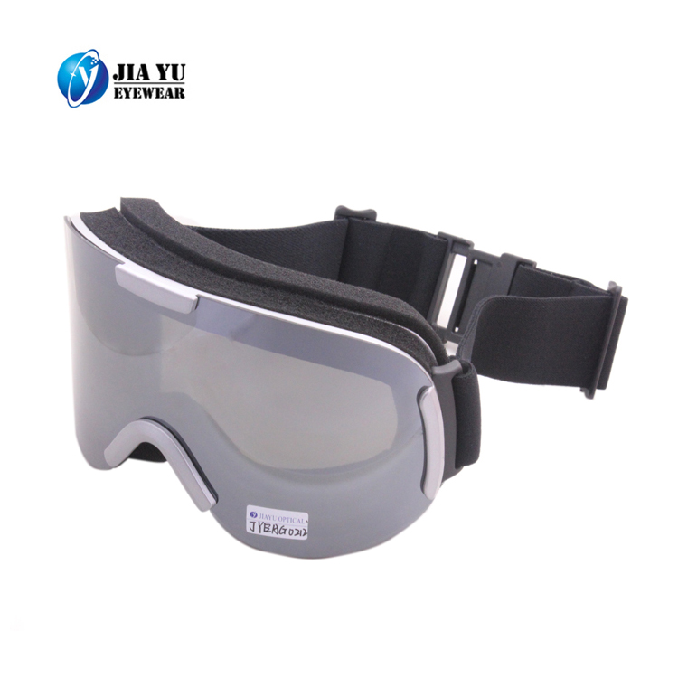 New Model 100% Fashion Interchangeable Silver White Mirror Lens Custom Designer Snow Ski Goggles