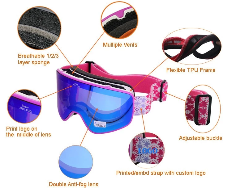 TPU Frame Snowboard Goggles 
