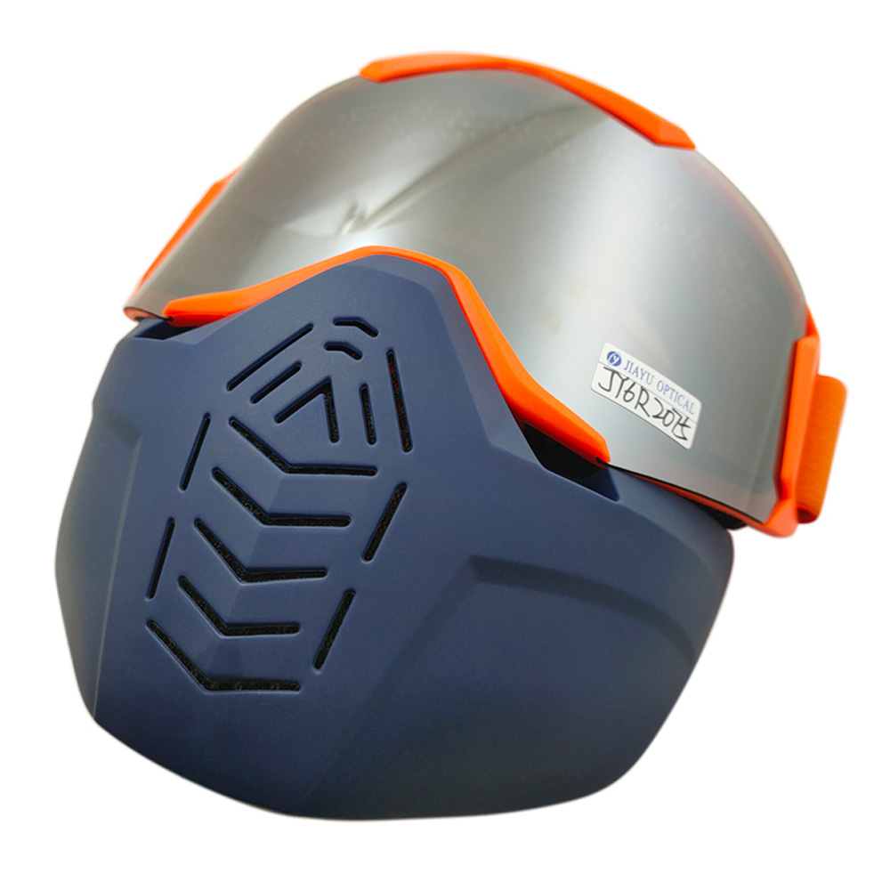 TPU Double PC Lenses CE Interchange Face Shield Ski Goggle