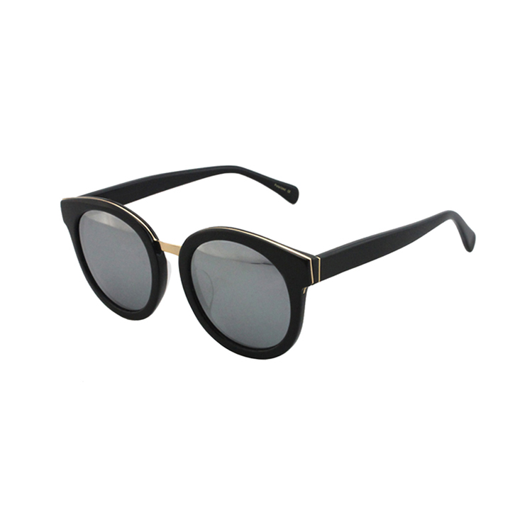 China Factory Custom High Quality Polarized Fashion Retro Women Acetate Sunglasses
