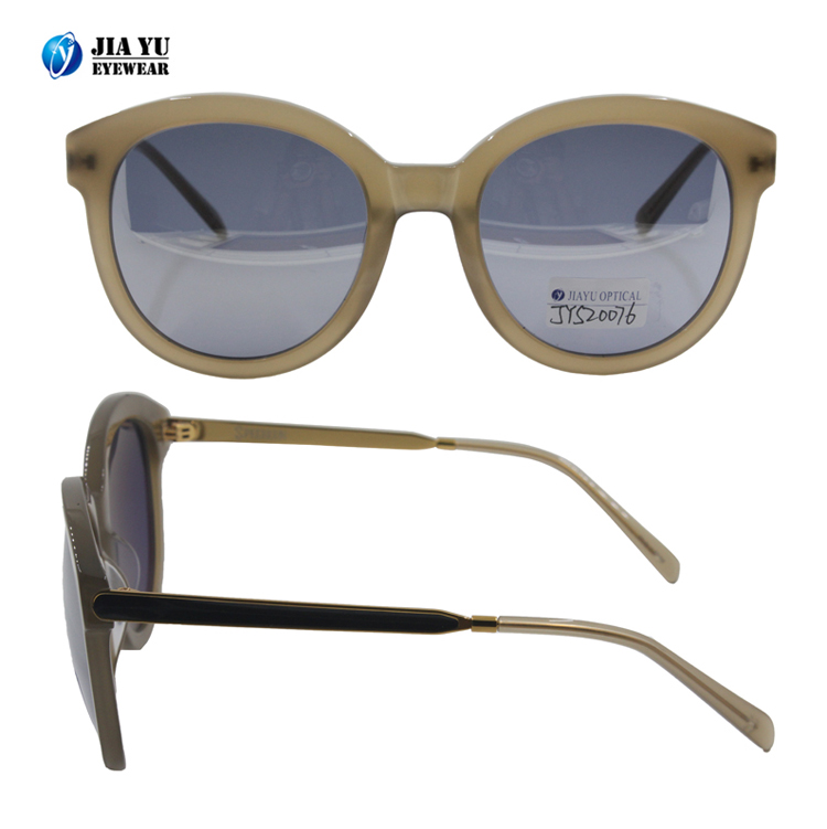 Custom Round Classic Retro Polarized Handmade Mens  Acetate Sunglasses