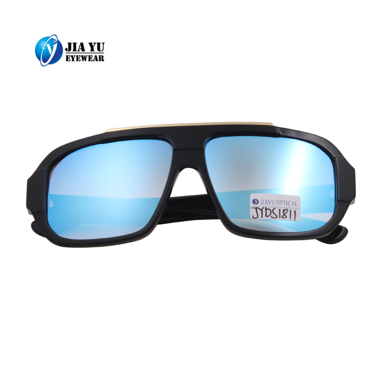 Designer Polarized Square Black Oversized  Acetate Sunglasses for Men