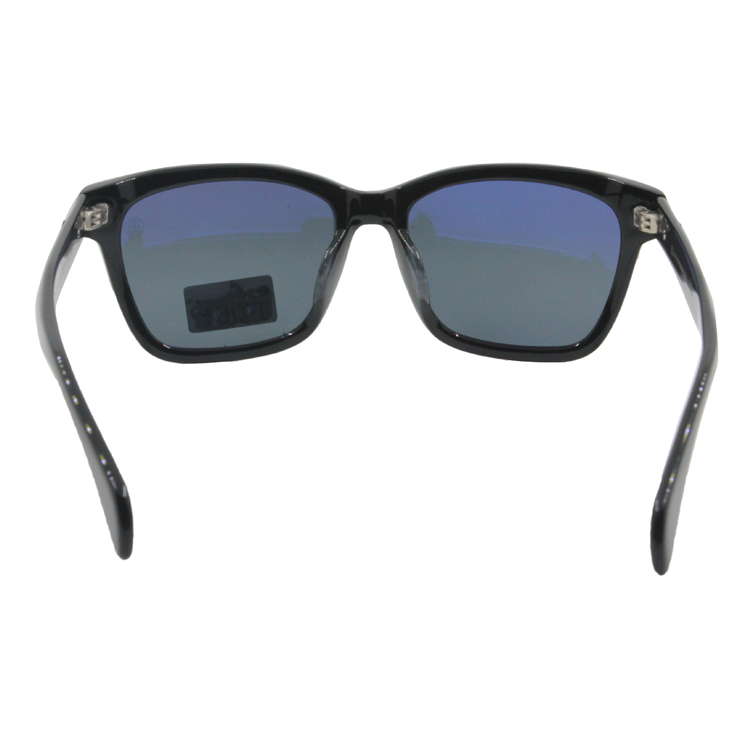 Factory Custom Logo OEM UV400 Polarized Man Black Square Acetate Sunglasses