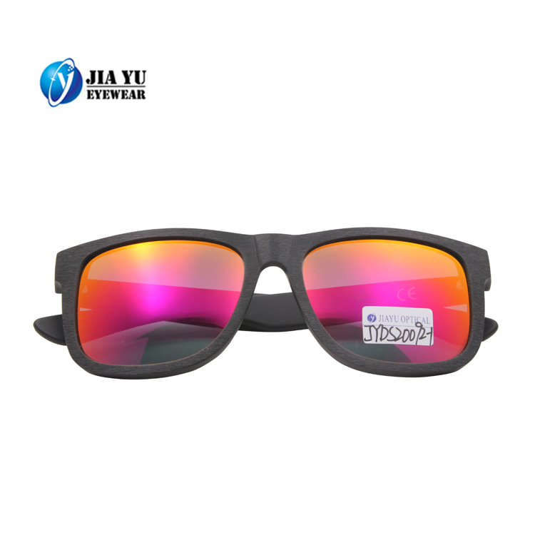 Handmade Custom Cat 3 UV400 Wood Finishing Polarized Acetate Sunglasses