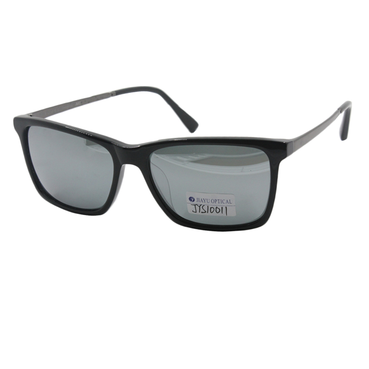High Quality Men Square Sunglasses Fashion Alloy Arms Sunglasses Acetate