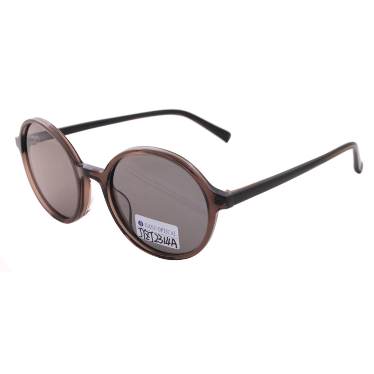 High Quality Round Fashion Mens Handmade Retro Acetate Sunglasses