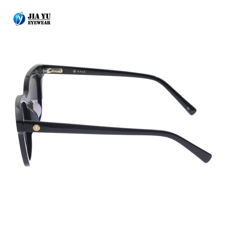 Hot Sale Black Custom UV400 Polarized Mens Acetate Sunglasses