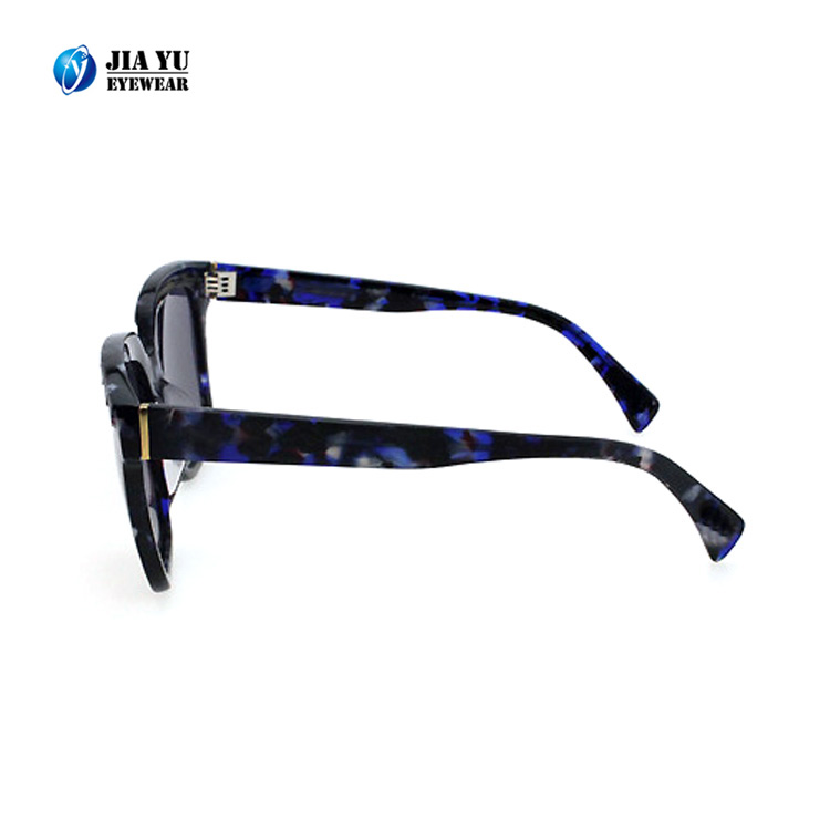 Hot Sale Custom Square Tortoise Polarized Mens Acetate Sunglasses