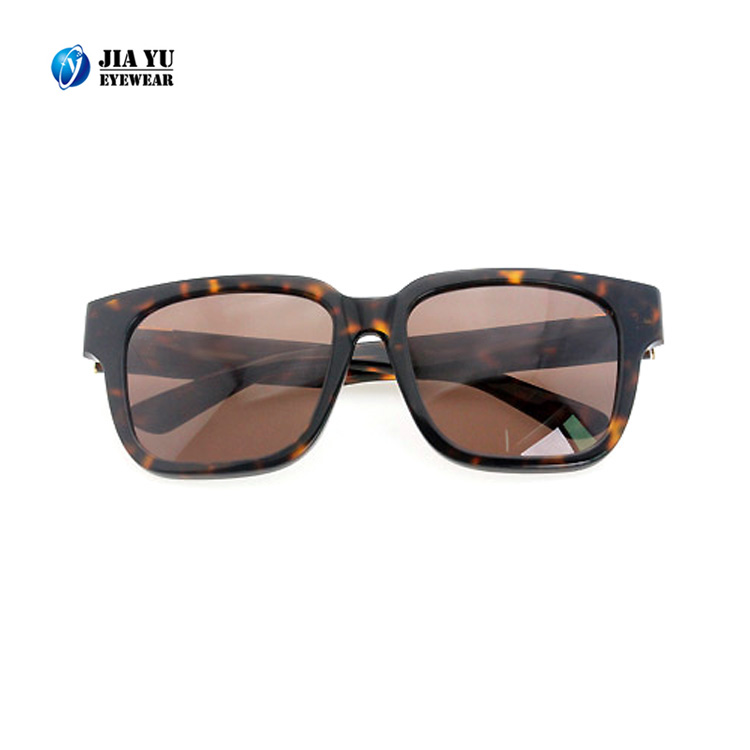 Name Brand Wholesale Custom Men Square Polarized Fashion Retro Acetate Sunglasses