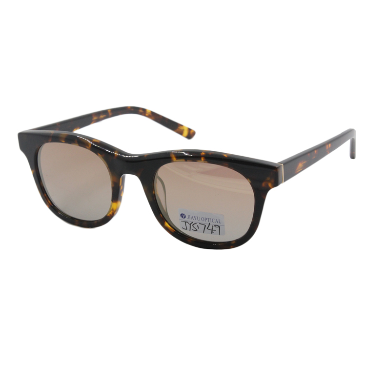 New Arrival Square Polarized Handmade Men Rtro Acetate Sunglasses