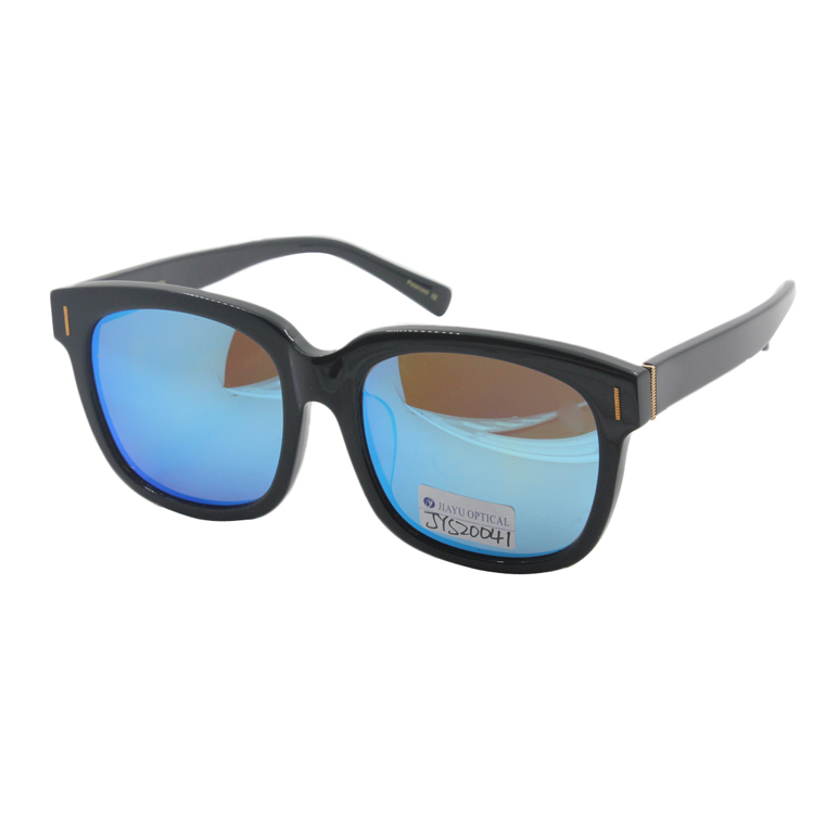 New Arrival Men Mirrored Lenses Fashion Acetate Sunglasses