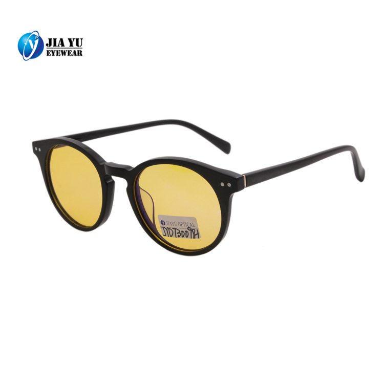 New Design Ladies Fashion Round Wholesale Vintage Luxury High Density Acetate Sunglasses