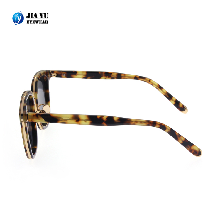 New Fashion Custom Logo Designer CE UV400 Retro Acetate Sunglasses