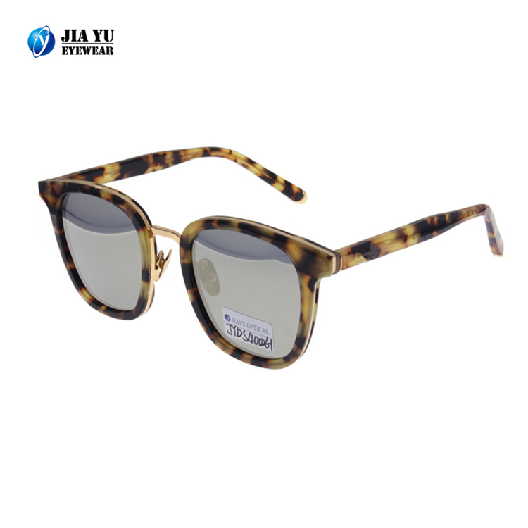 New Fashion Custom Logo Designer CE UV400 Retro Acetate Sunglasses