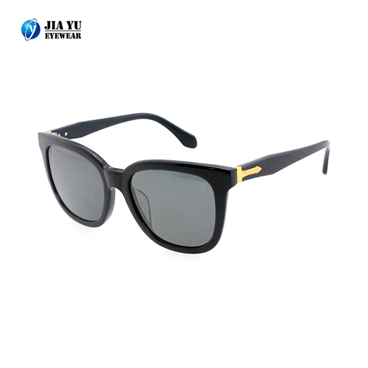 New Fashion Custom Sun Shades Polarized Polarized Black Acetate Sunglasses