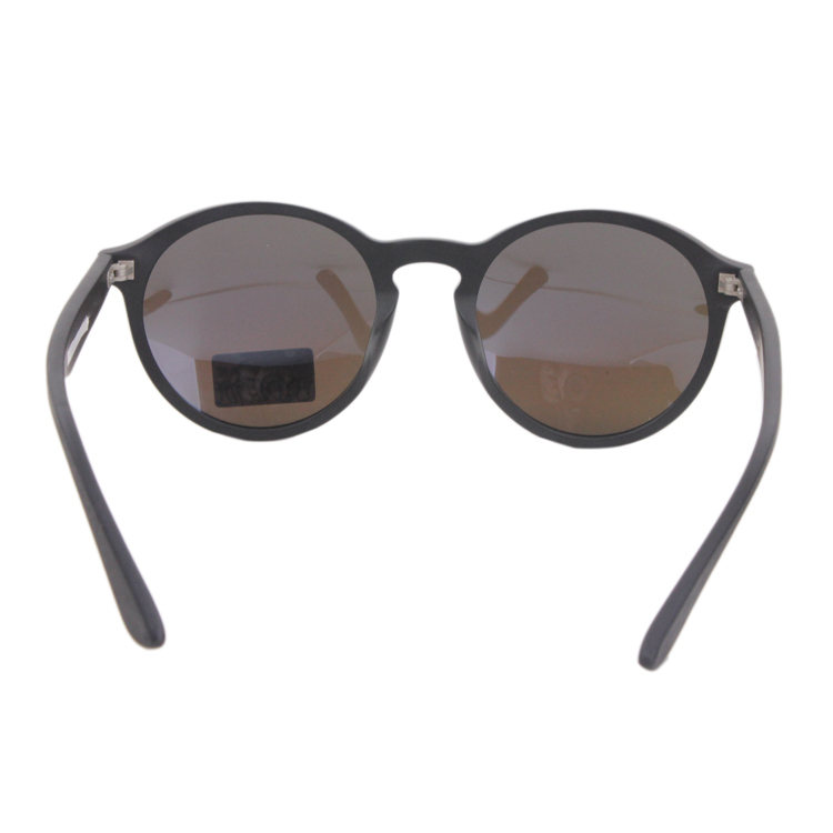New Fashion Wood UV400 Polarized Retro Round Women Acetate Sunglasses